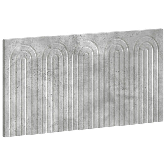 Concrete grey headboard with arched pattern detail