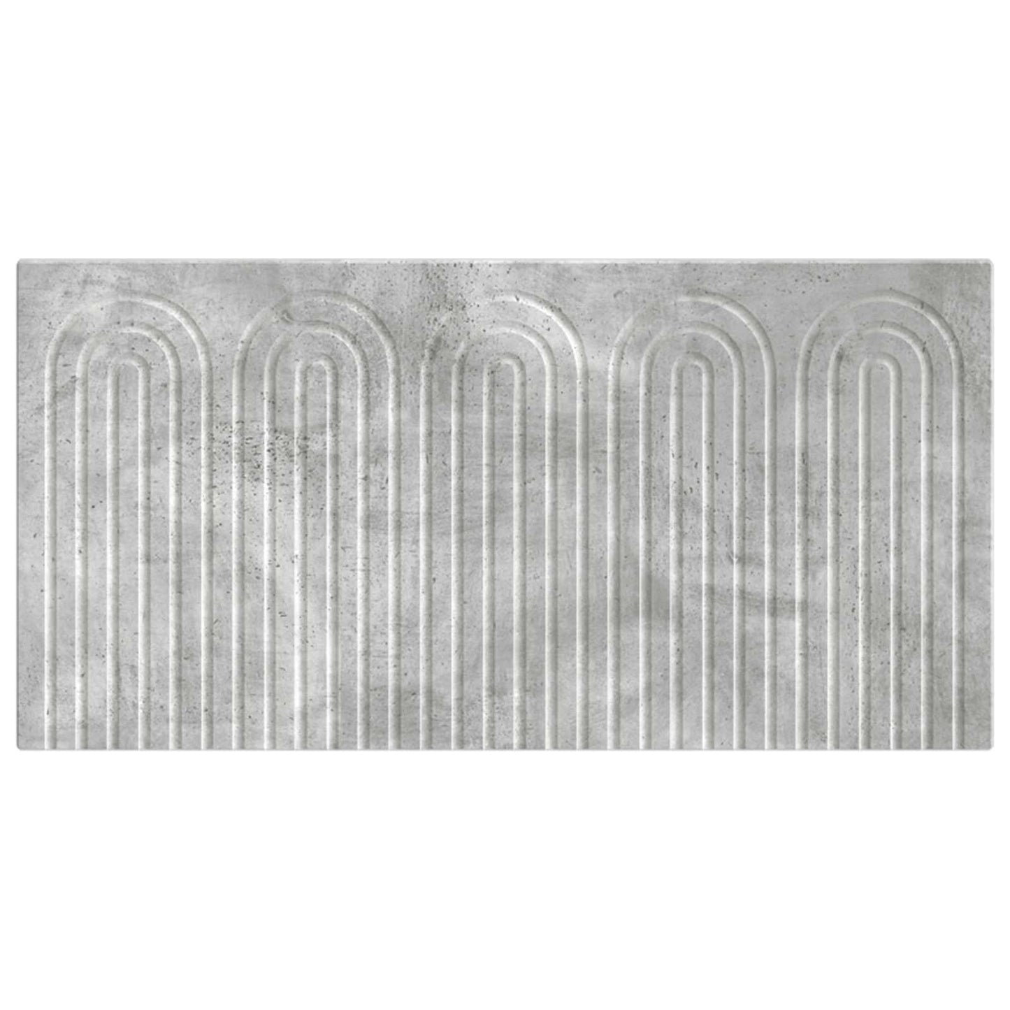 vidaXL Wall-Mounted Headboard ALKMAAR Concrete Grey Engineered Wood 3