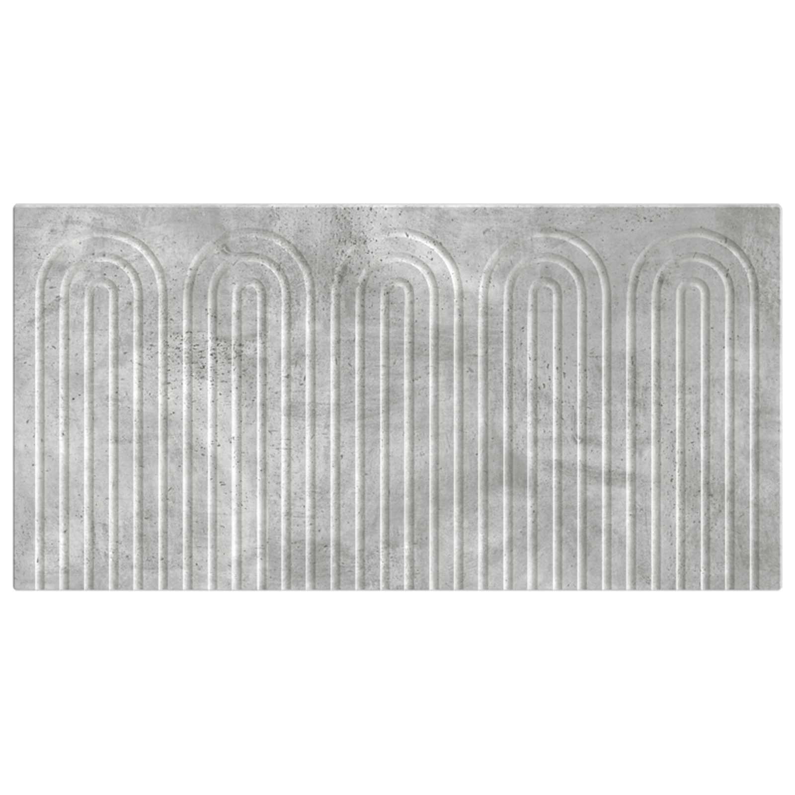 vidaXL Wall-Mounted Headboard ALKMAAR Concrete Grey Engineered Wood 3