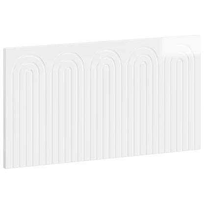 vidaXL Wall-Mounted Headboard ALKMAAR High Gloss White Engineered Wood 2