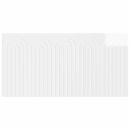 vidaXL Wall-Mounted Headboard ALKMAAR High Gloss White Engineered Wood 3