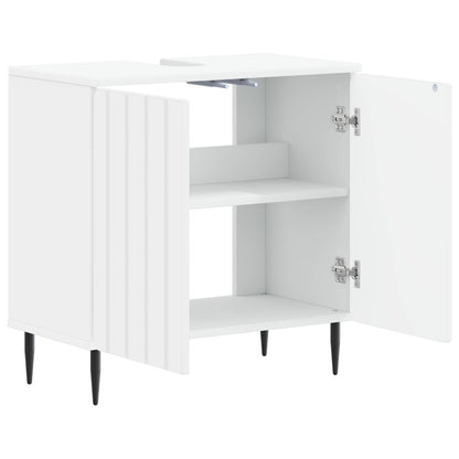vidaXL Bathroom Sink Cabinet ZWOLLE White 59.5 x 31.5x 59 cm 3