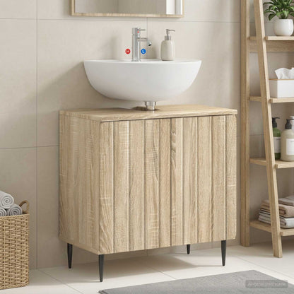vidaXL Bathroom Sink Cabinet ZWOLLE Sonoma Oak 59.5 x 31.5x 59 cm 1