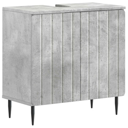 vidaXL Bathroom Sink Cabinet ZWOLLE Concrete Grey 59.5 x 31.5x 59 cm 2