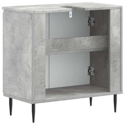 vidaXL Bathroom Sink Cabinet ZWOLLE Concrete Grey 59.5 x 31.5x 59 cm 6