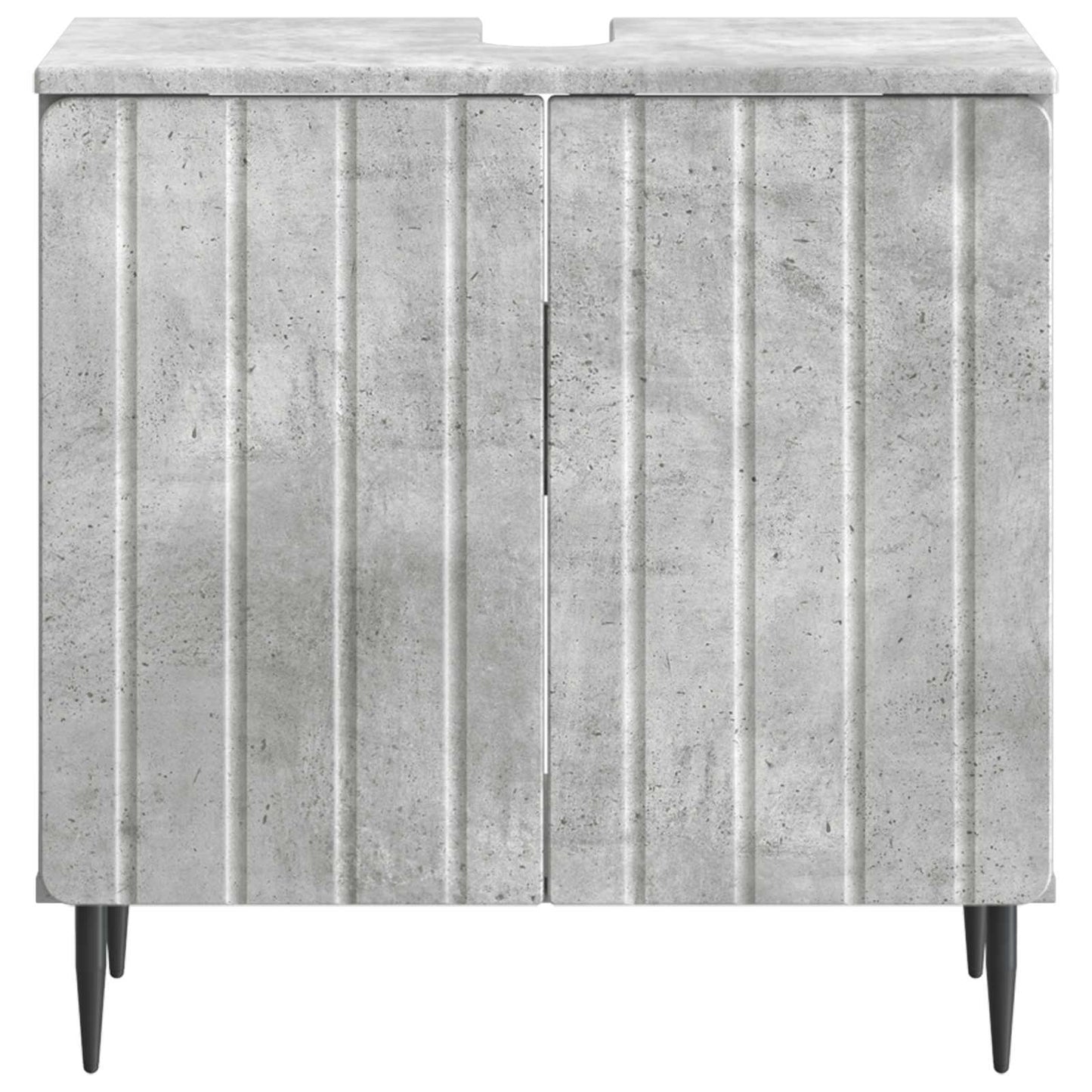 vidaXL Bathroom Sink Cabinet ZWOLLE Concrete Grey 59.5 x 31.5x 59 cm 4