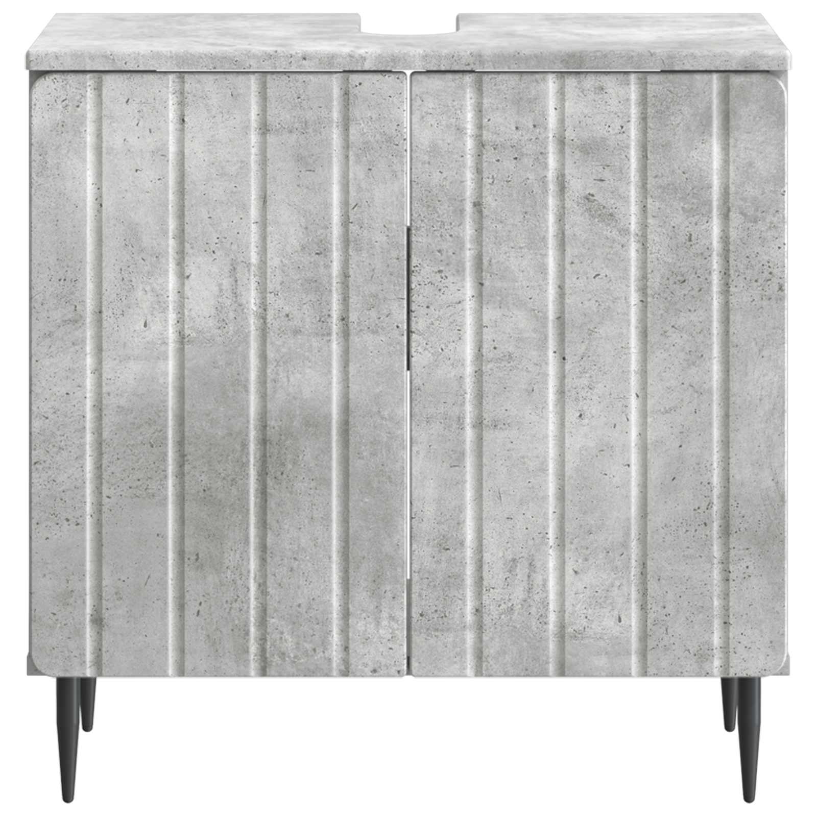 vidaXL Bathroom Sink Cabinet ZWOLLE Concrete Grey 59.5 x 31.5x 59 cm 4