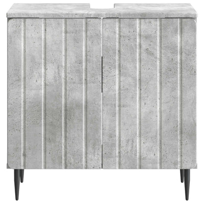 vidaXL Bathroom Sink Cabinet ZWOLLE Concrete Grey 59.5 x 31.5x 59 cm 4