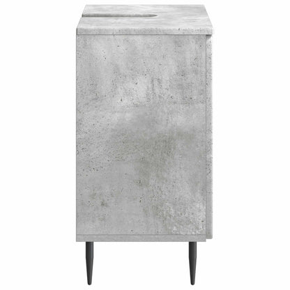vidaXL Bathroom Sink Cabinet ZWOLLE Concrete Grey 59.5 x 31.5x 59 cm 5