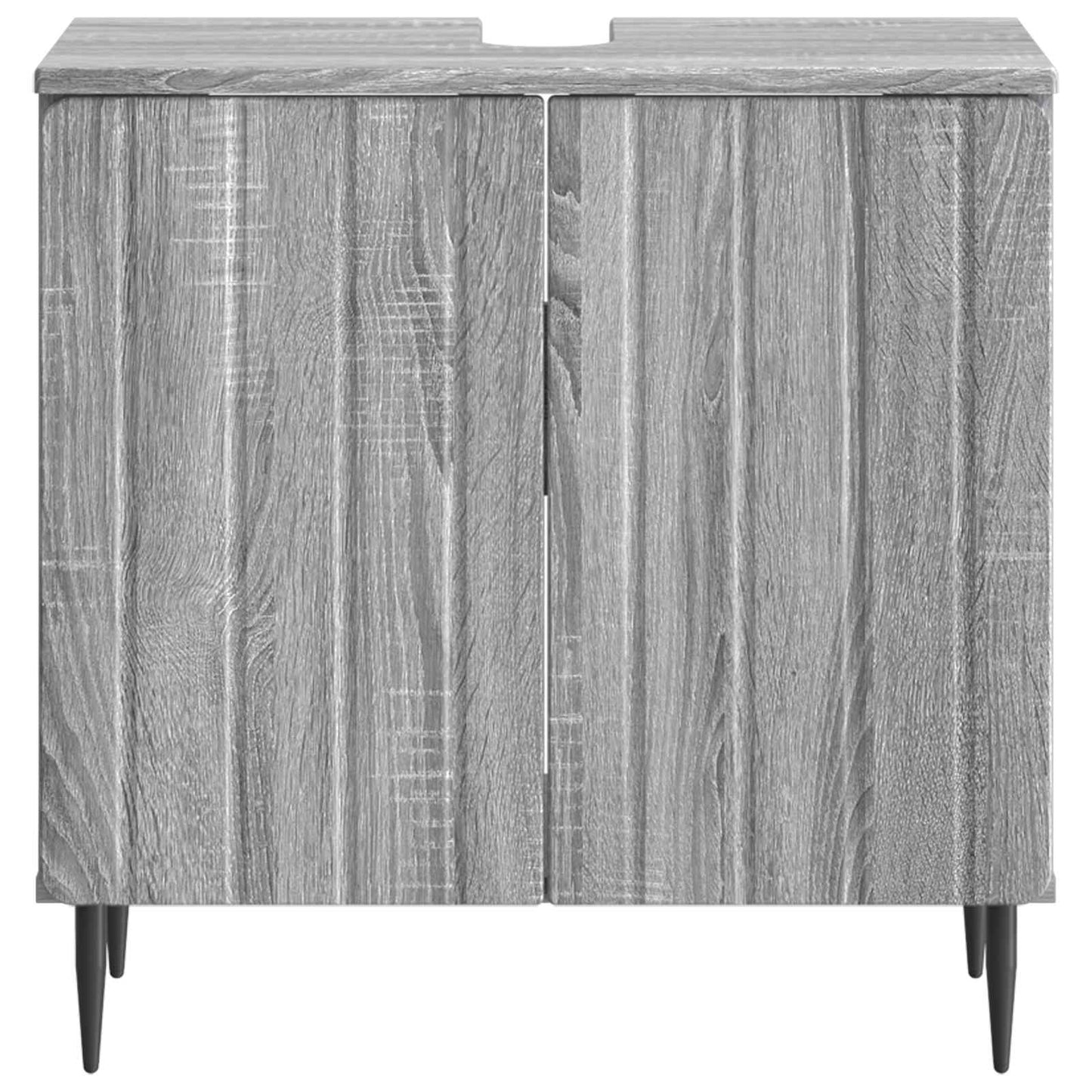 vidaXL Bathroom Sink Cabinet ZWOLLE Grey Sonoma 59.5 x 31.5x 59 cm 4