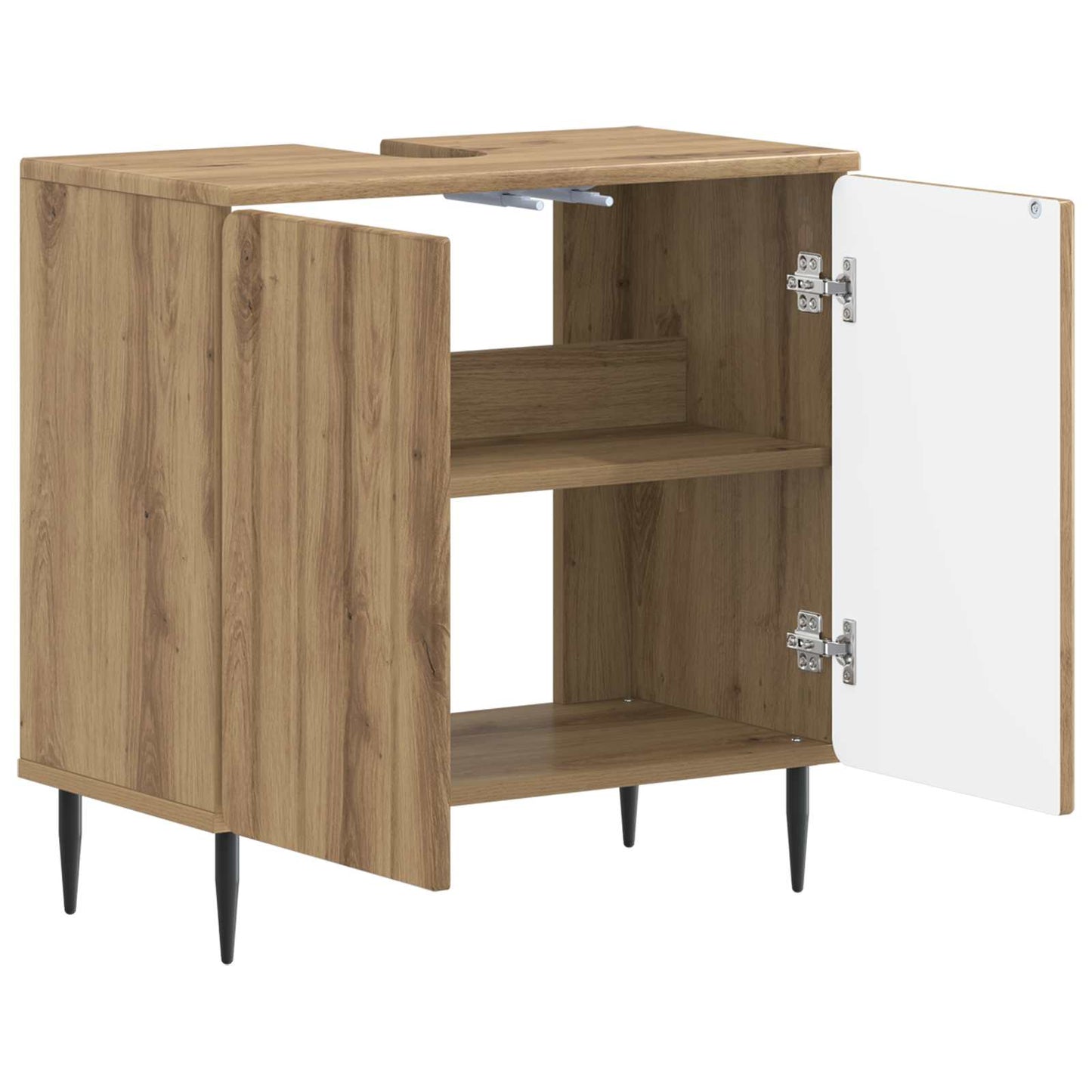 vidaXL Bathroom Sink Cabinet ZWOLLE Artisan Oak 59.5 x 31.5x 59 cm 3