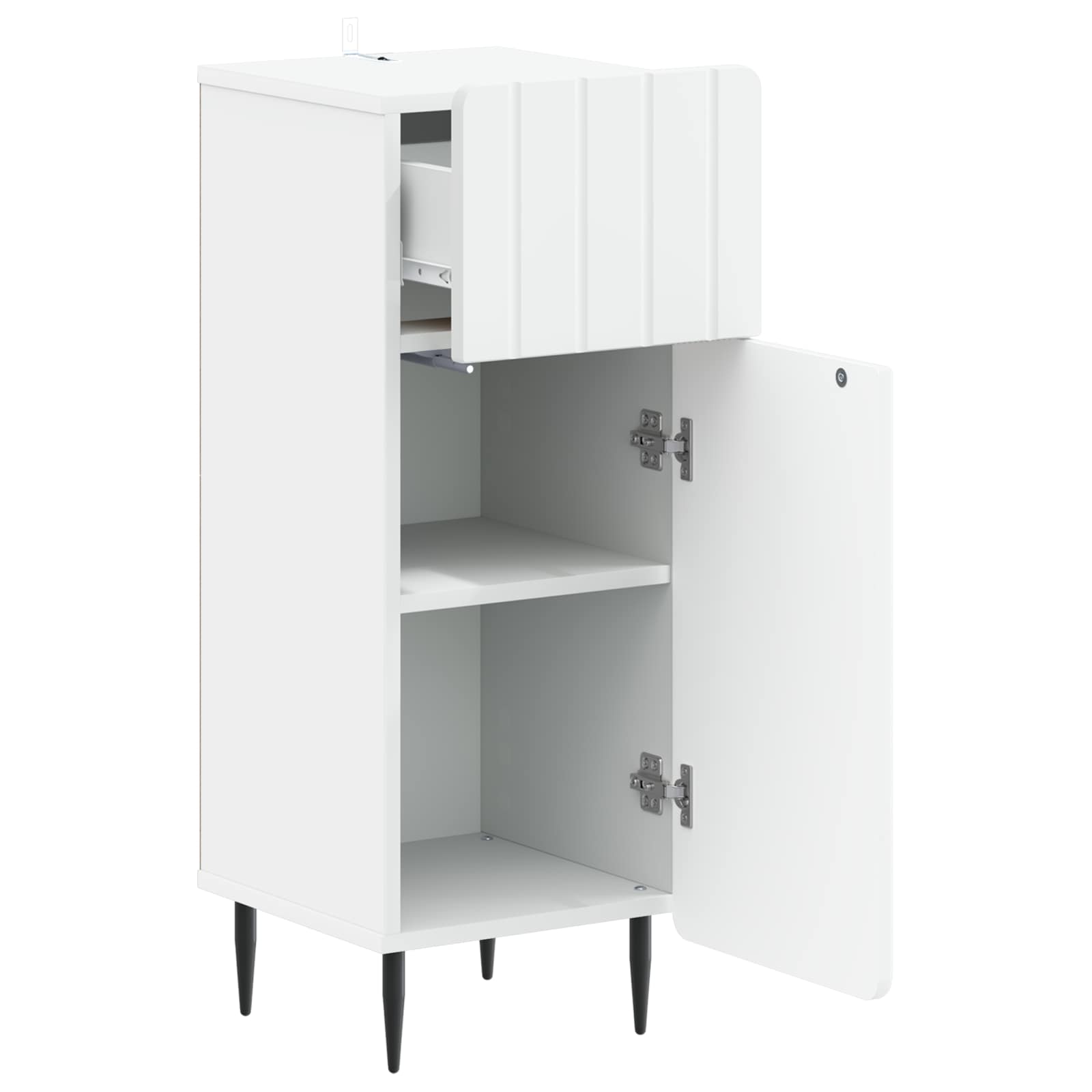 vidaXL Bathroom Storage Cainet ZWOLLE White 30 x 31 x 79.5 cm 3
