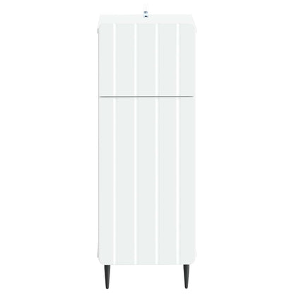 vidaXL Bathroom Storage Cainet ZWOLLE White 30 x 31 x 79.5 cm 4