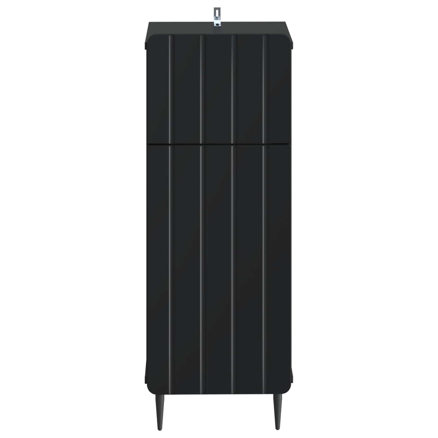 vidaXL Bathroom Storage Cainet ZWOLLE Black 30 x 31 x 79.5 cm 4