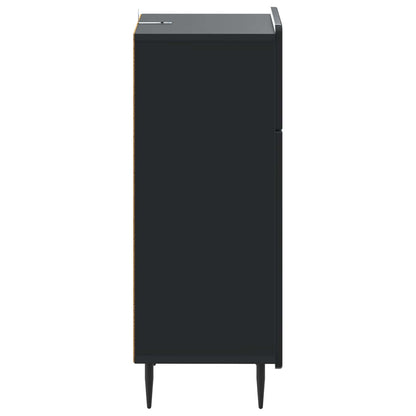 vidaXL Bathroom Storage Cainet ZWOLLE Black 30 x 31 x 79.5 cm 5