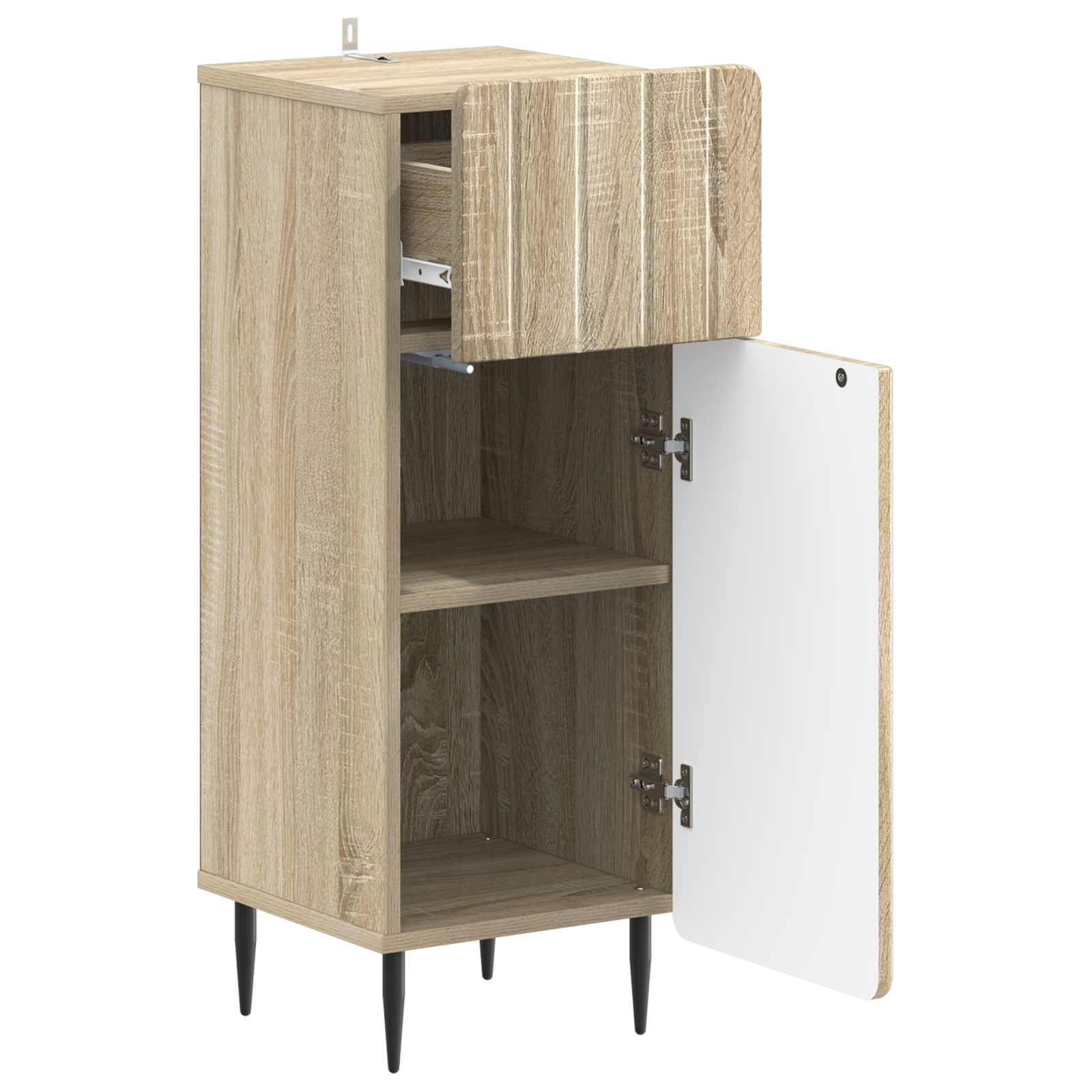 vidaXL Bathroom Storage Cainet ZWOLLE Sonoma Oak 30 x 31 x 79.5 cm 3