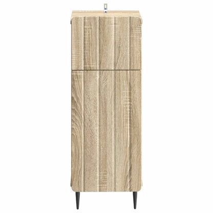 vidaXL Bathroom Storage Cainet ZWOLLE Sonoma Oak 30 x 31 x 79.5 cm 4