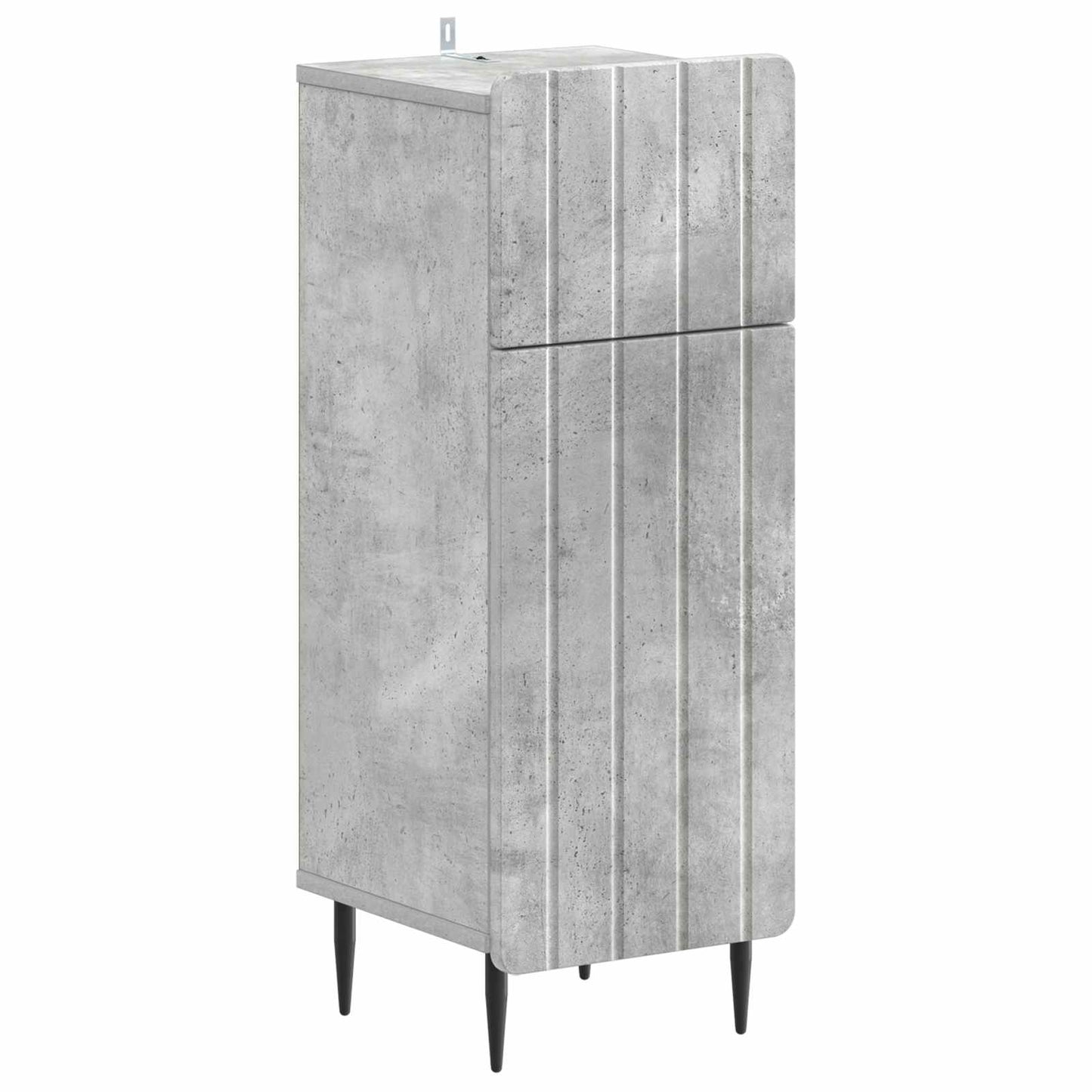 vidaXL Bathroom Storage Cainet ZWOLLE Concrete Grey 30 x 31 x 79.5 cm 2