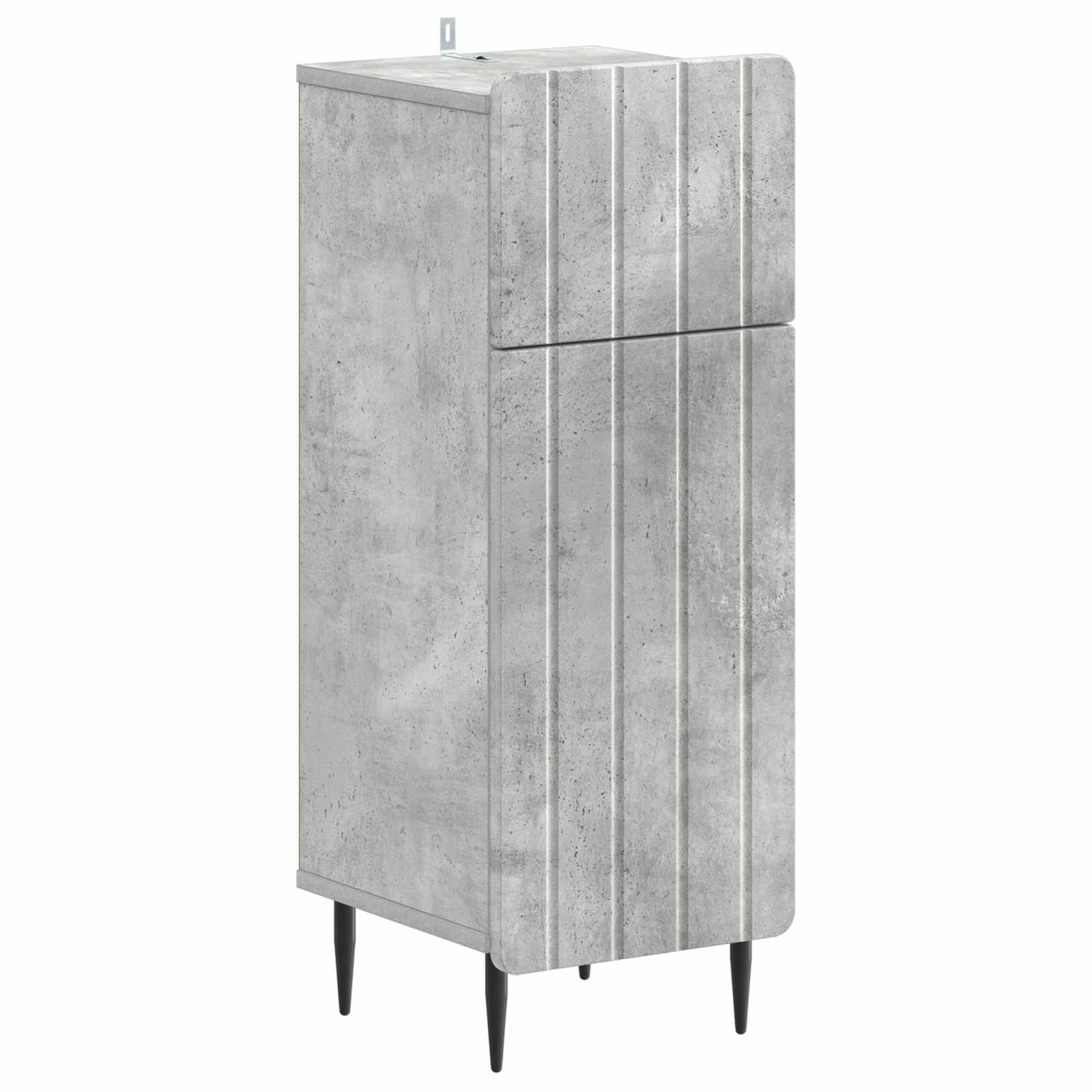 vidaXL Bathroom Storage Cainet ZWOLLE Concrete Grey 30 x 31 x 79.5 cm 2