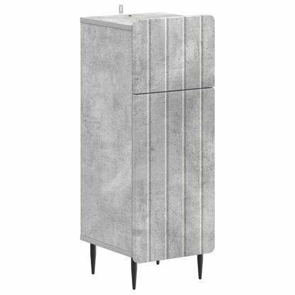 vidaXL Bathroom Storage Cainet ZWOLLE Concrete Grey 30 x 31 x 79.5 cm 2