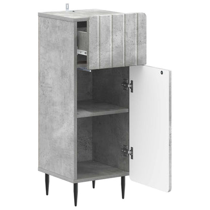 vidaXL Bathroom Storage Cainet ZWOLLE Concrete Grey 30 x 31 x 79.5 cm 3