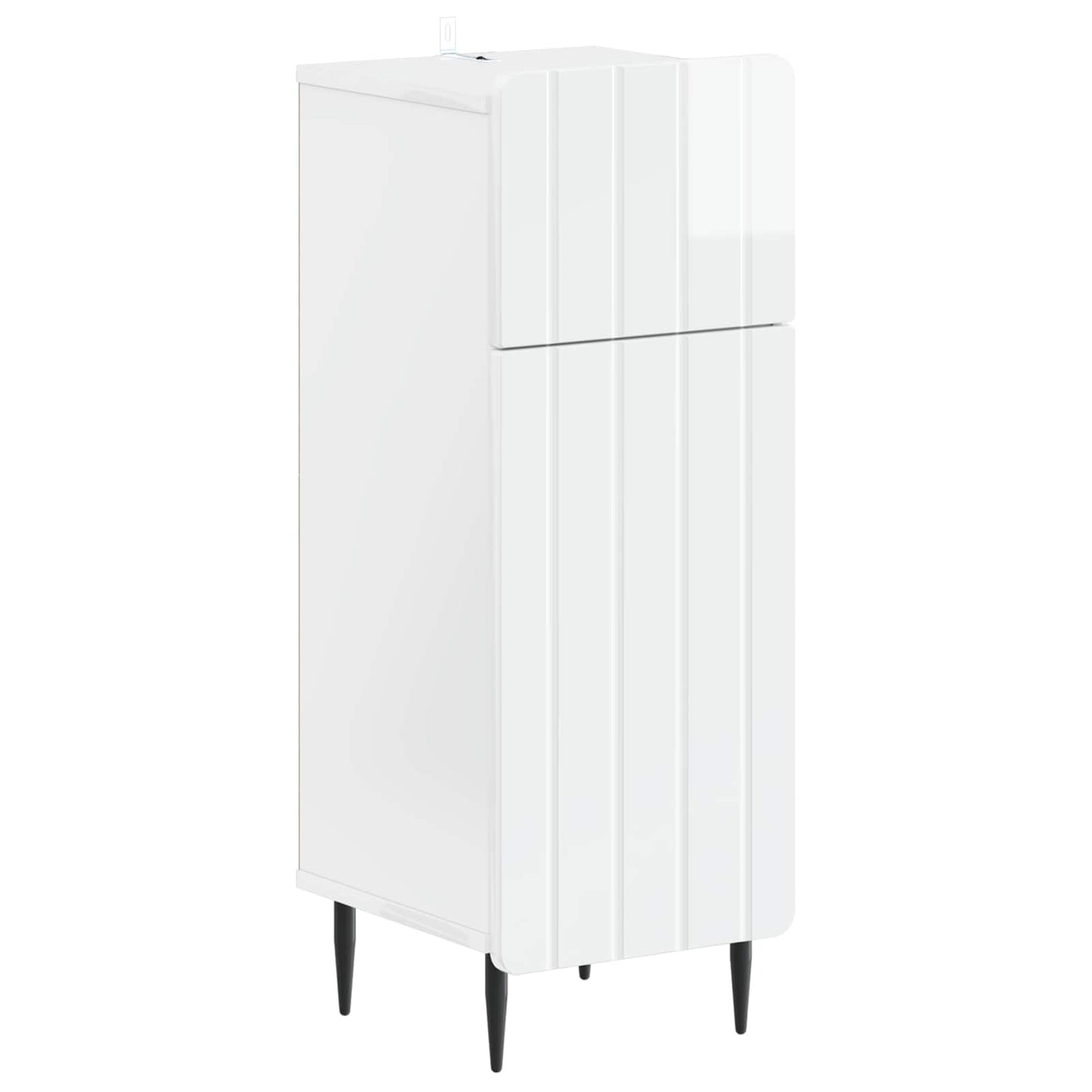 vidaXL Bathroom Storage Cainet ZWOLLE High Gloss White 2