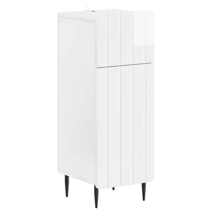 vidaXL Bathroom Storage Cainet ZWOLLE High Gloss White 2