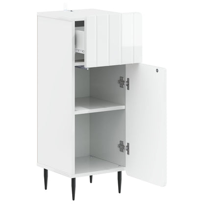 vidaXL Bathroom Storage Cainet ZWOLLE High Gloss White 3