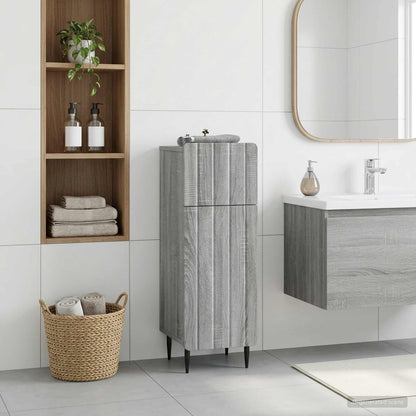 vidaXL Bathroom Storage Cainet ZWOLLE Grey Sonoma 30 x 31 x 79.5 cm 1