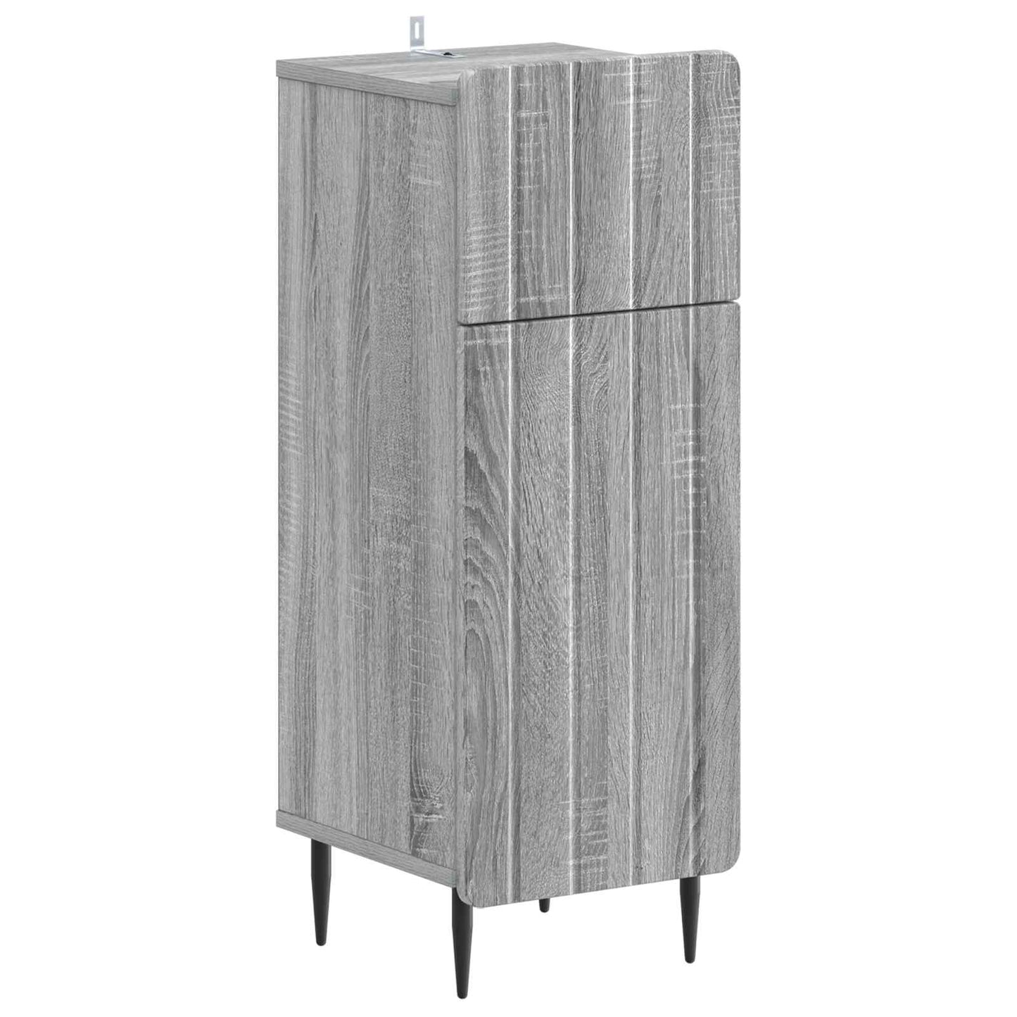 vidaXL Bathroom Storage Cainet ZWOLLE Grey Sonoma 30 x 31 x 79.5 cm 2