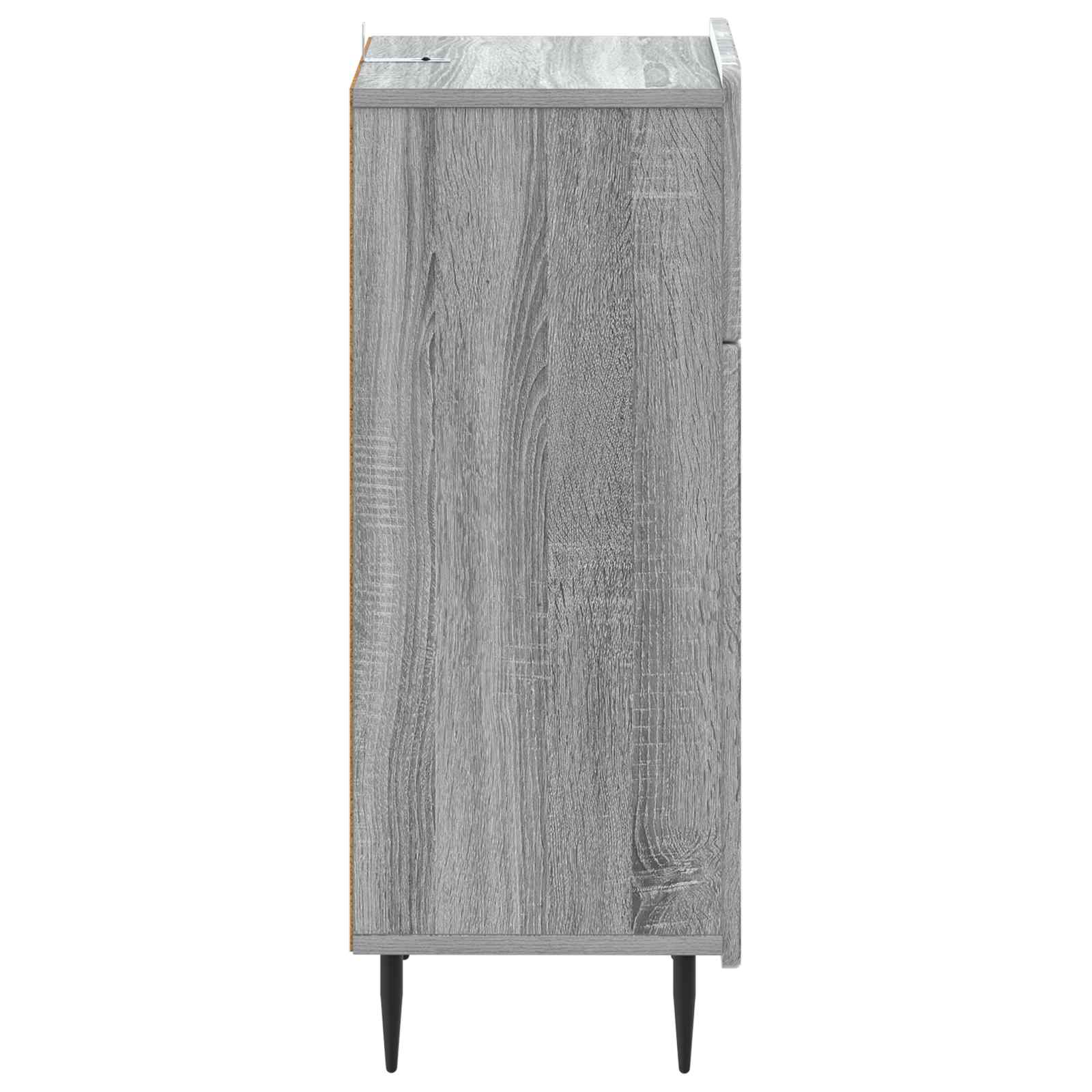 vidaXL Bathroom Storage Cainet ZWOLLE Grey Sonoma 30 x 31 x 79.5 cm 5