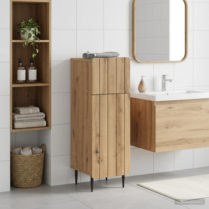 vidaXL Bathroom Storage Cainet ZWOLLE Artisan Oak 30 x 31 x 79.5 cm 1