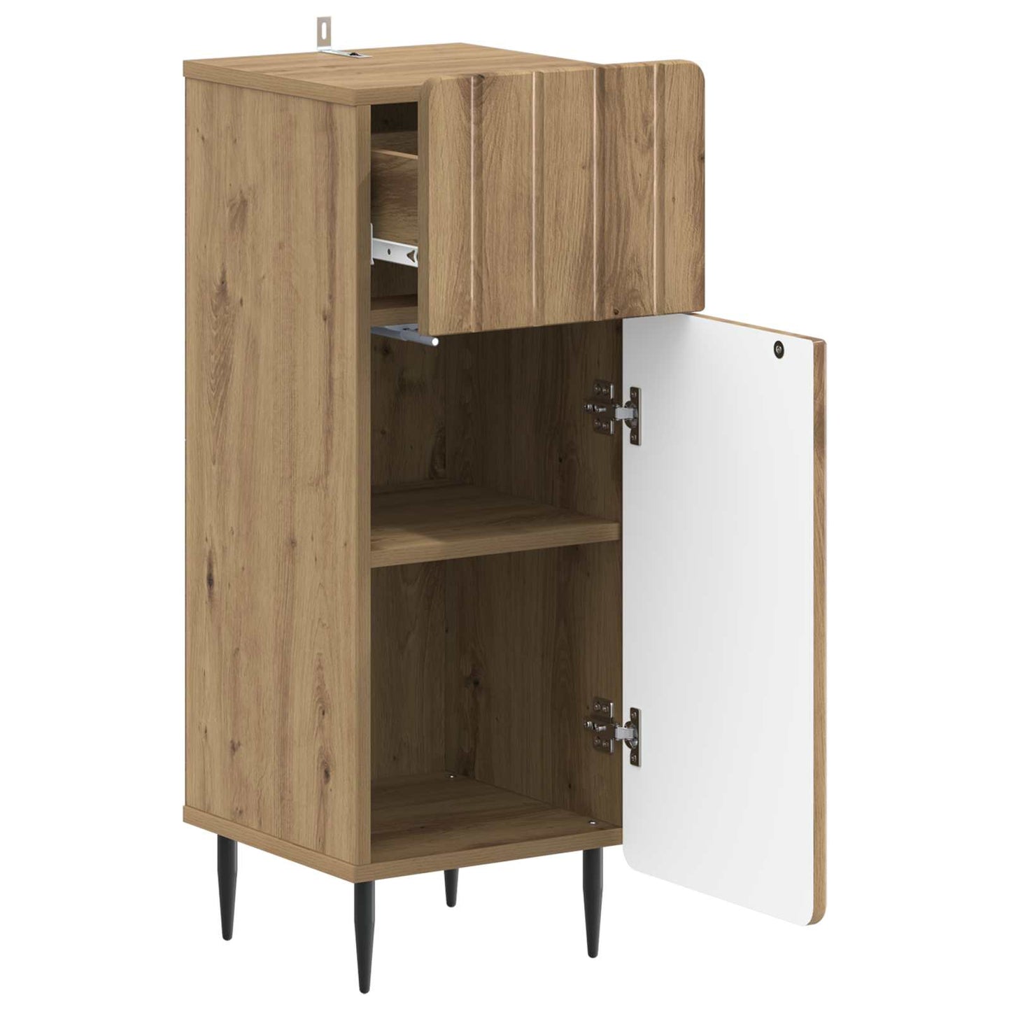 vidaXL Bathroom Storage Cainet ZWOLLE Artisan Oak 30 x 31 x 79.5 cm 3