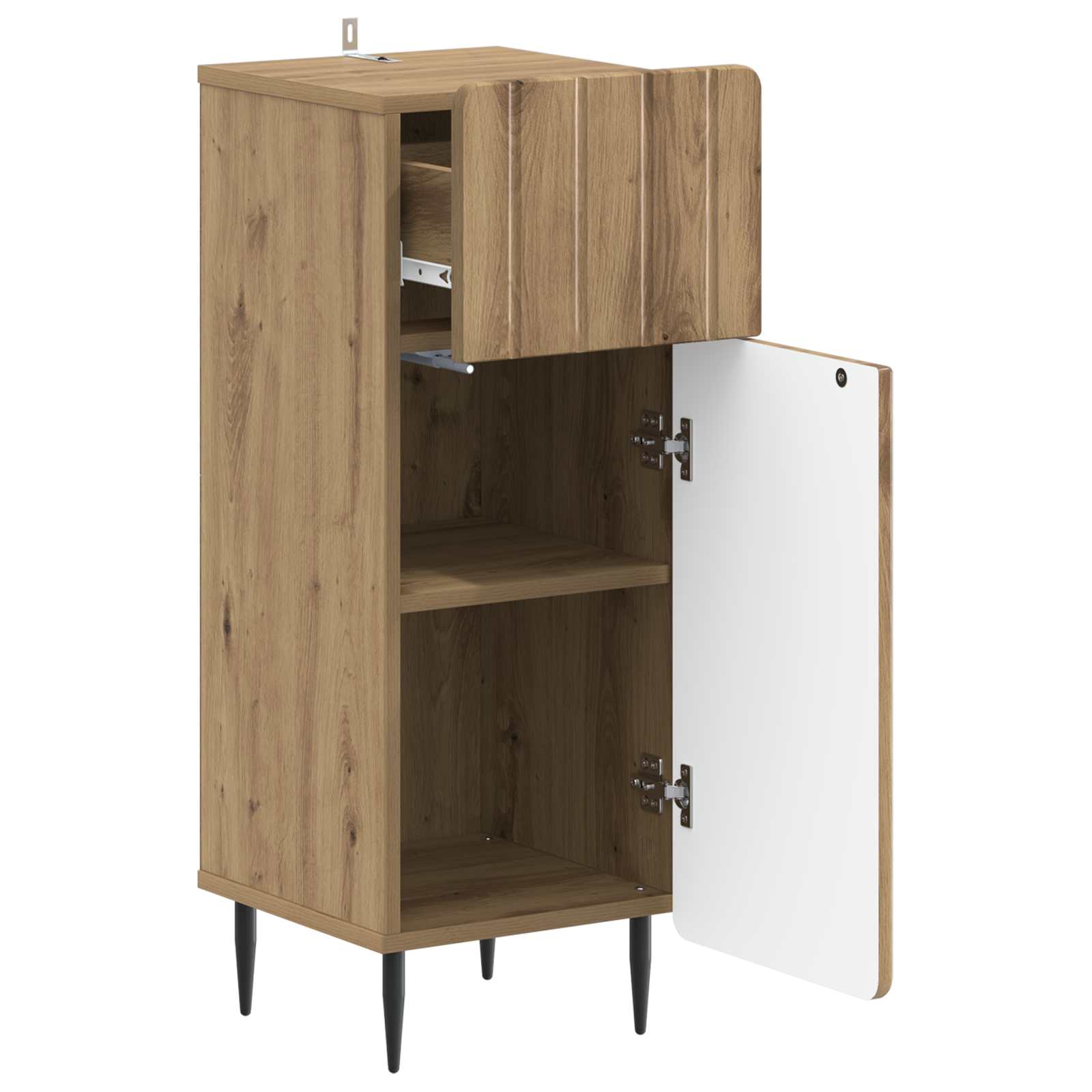 vidaXL Bathroom Storage Cainet ZWOLLE Artisan Oak 30 x 31 x 79.5 cm 3
