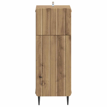 vidaXL Bathroom Storage Cainet ZWOLLE Artisan Oak 30 x 31 x 79.5 cm 4