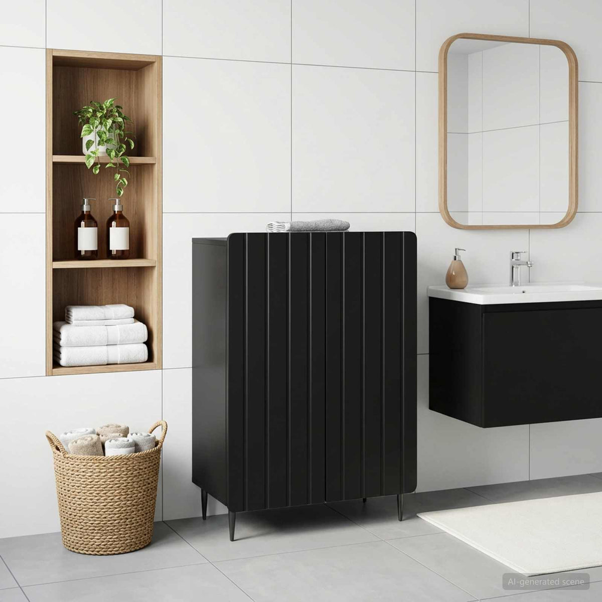 vidaXL Bathroom Storage Cainet ZWOLLE 59.5 x 31 x 79.5 cm