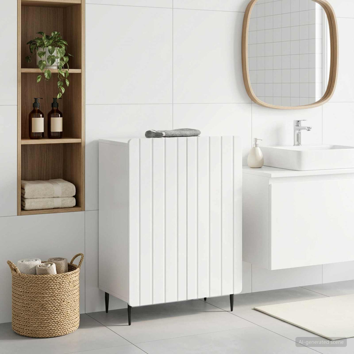 vidaXL Bathroom Storage Cainet ZWOLLE 59.5 x 31 x 79.5 cm