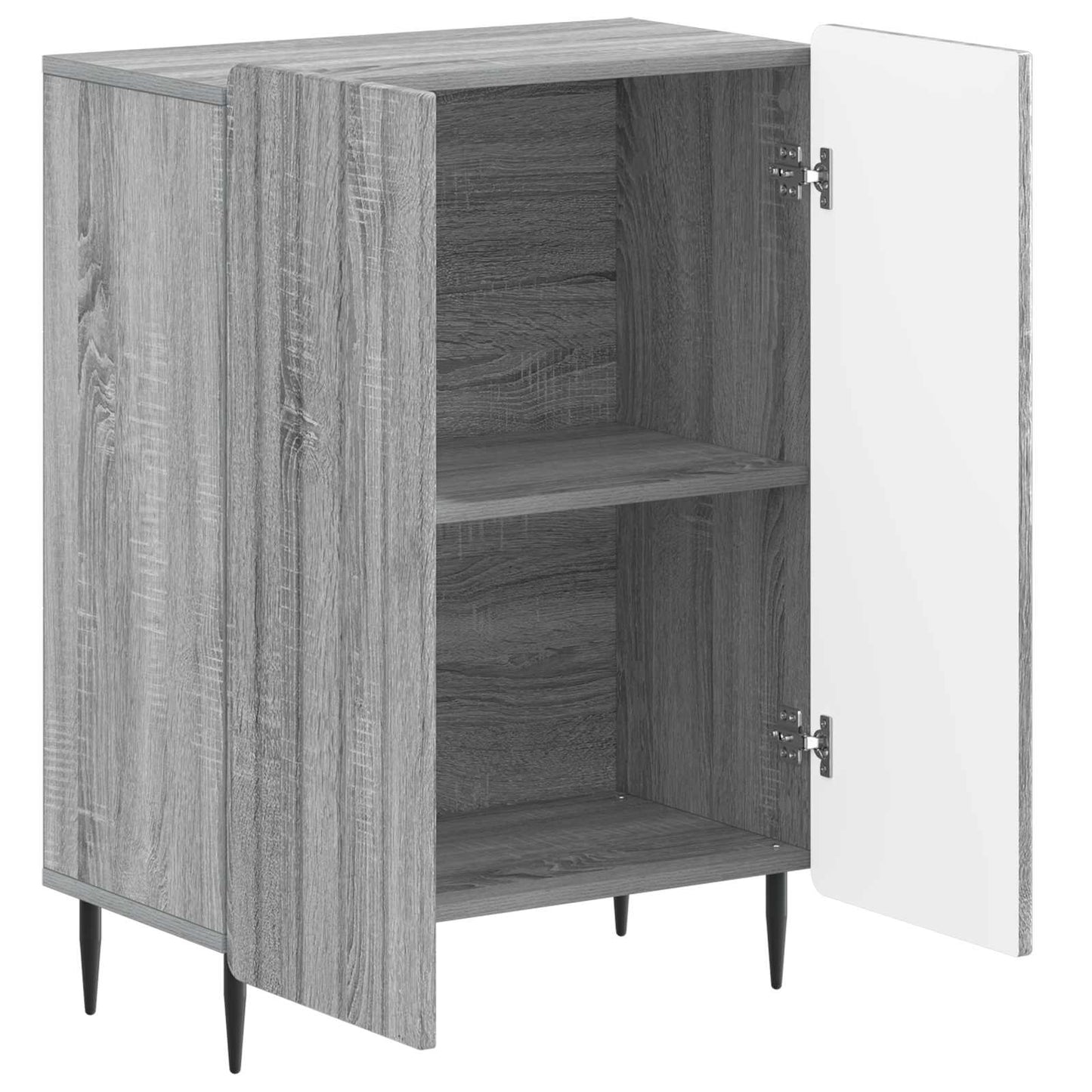vidaXL Bathroom Storage Cainet ZWOLLE Grey Sonoma 59.5 x 31 x 79.5 cm 3