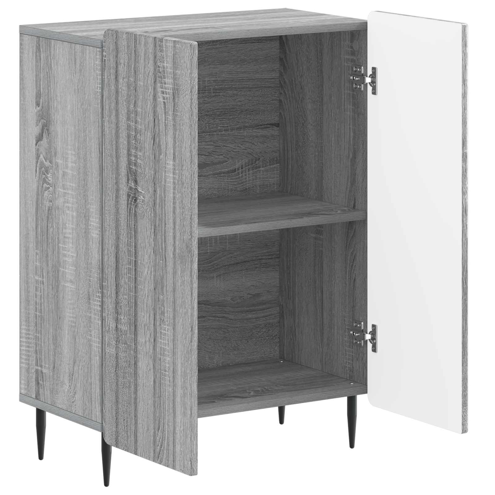 vidaXL Bathroom Storage Cainet ZWOLLE Grey Sonoma 59.5 x 31 x 79.5 cm 3