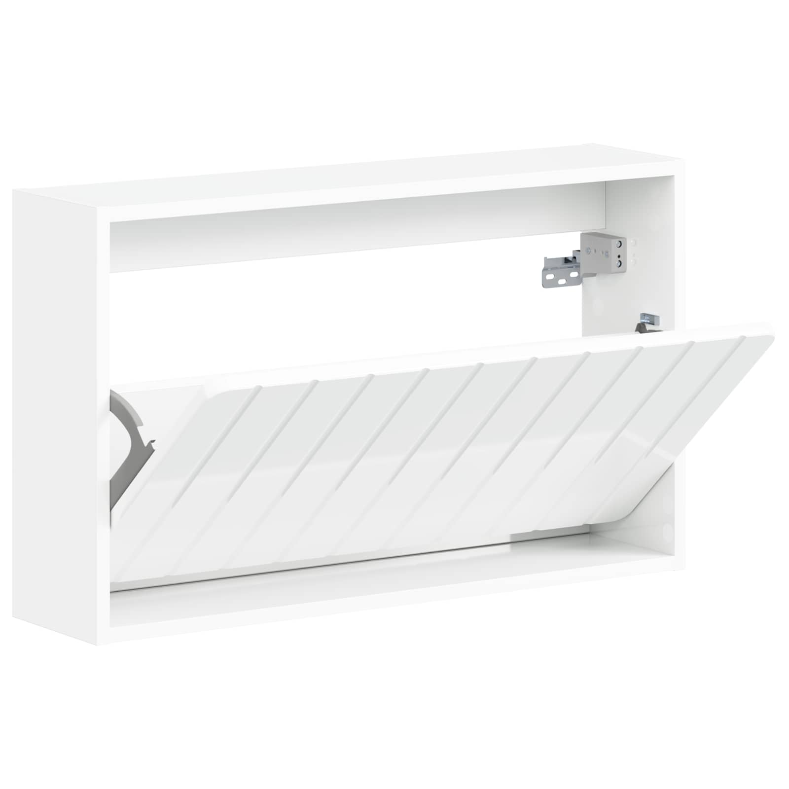 vidaXL Wall-Mounted Shoe Cabinet ZWOLLE 71 x 17 x 43 cm 3