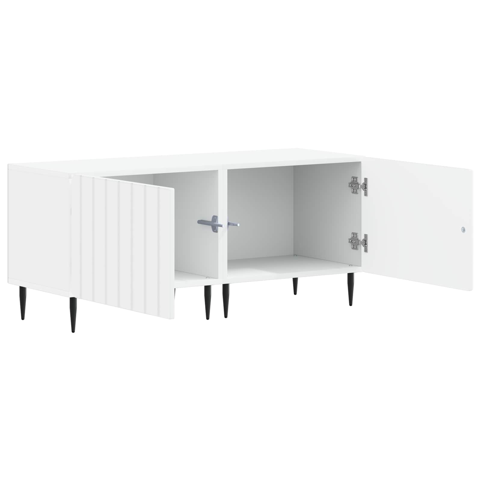 vidaXL TV Cabinet White Engineered Wood 3