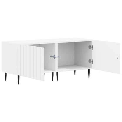 vidaXL TV Cabinet White Engineered Wood 3