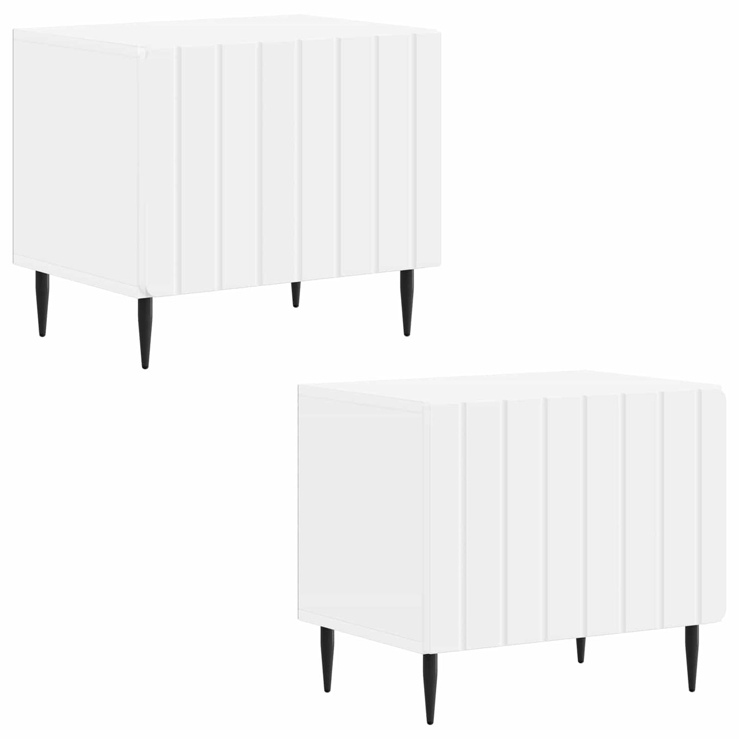 vidaXL TV Cabinet White Engineered Wood 4