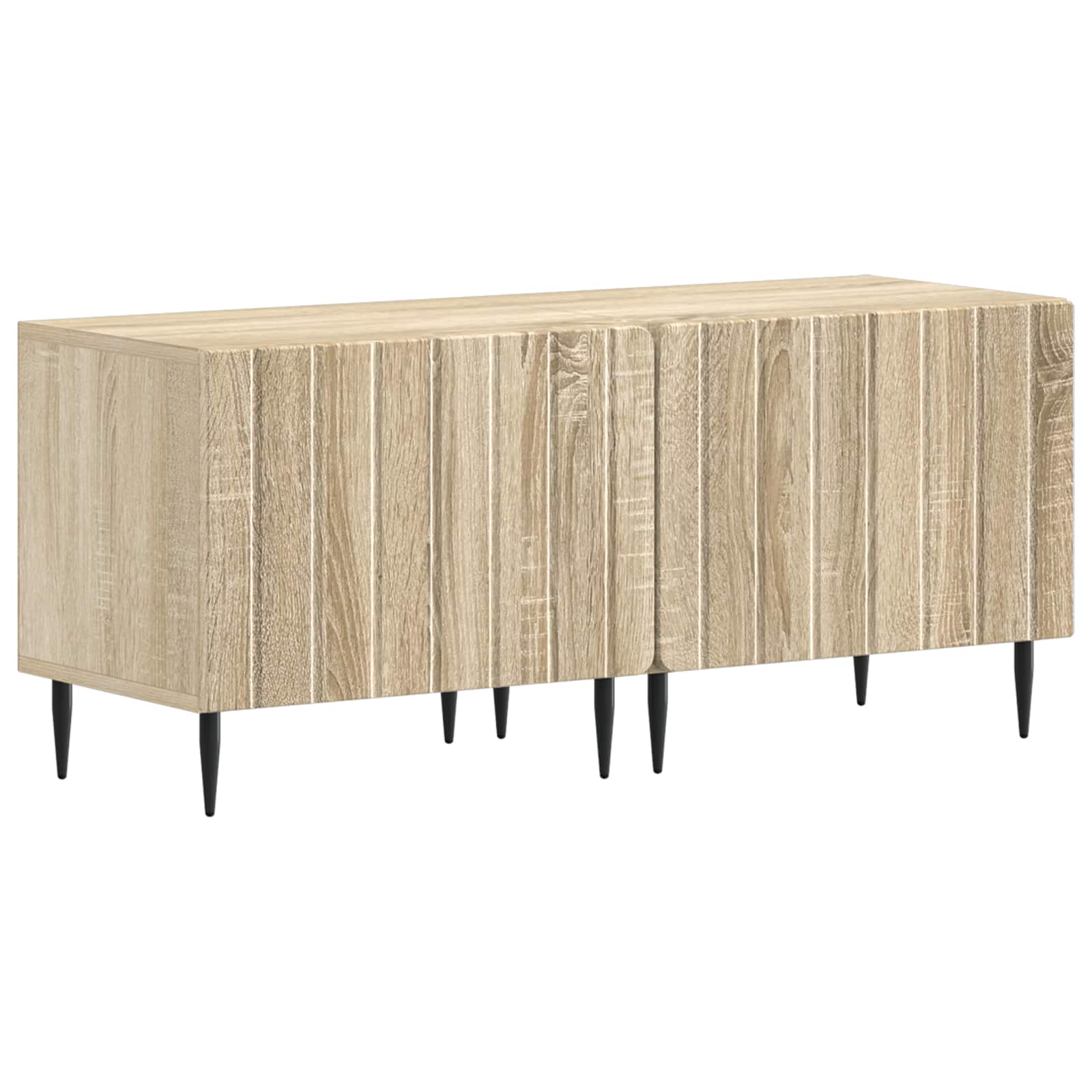 vidaXL TV Cabinet Sonoma Oak Engineered Wood 2