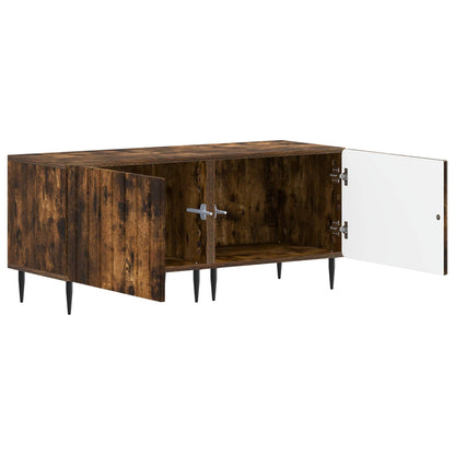 vidaXL TV Cabinet Smoked Oak Engineered Wood 3