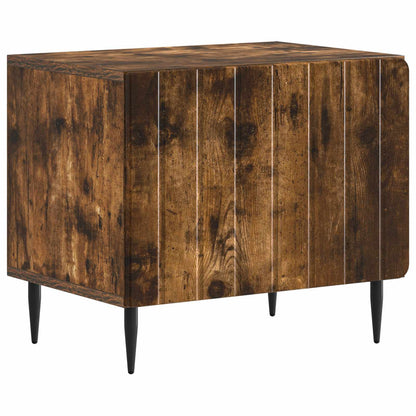 vidaXL TV Cabinet Smoked Oak Engineered Wood 5
