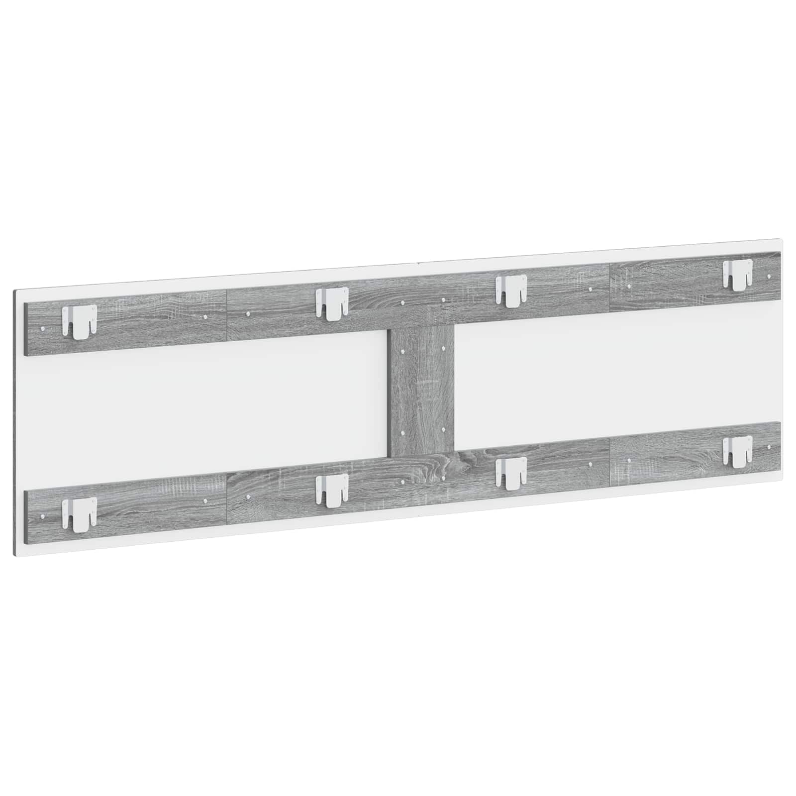 vidaXL Wall-Mounted Headboard ZWOLLE Grey Sonoma Engineered Wood 5