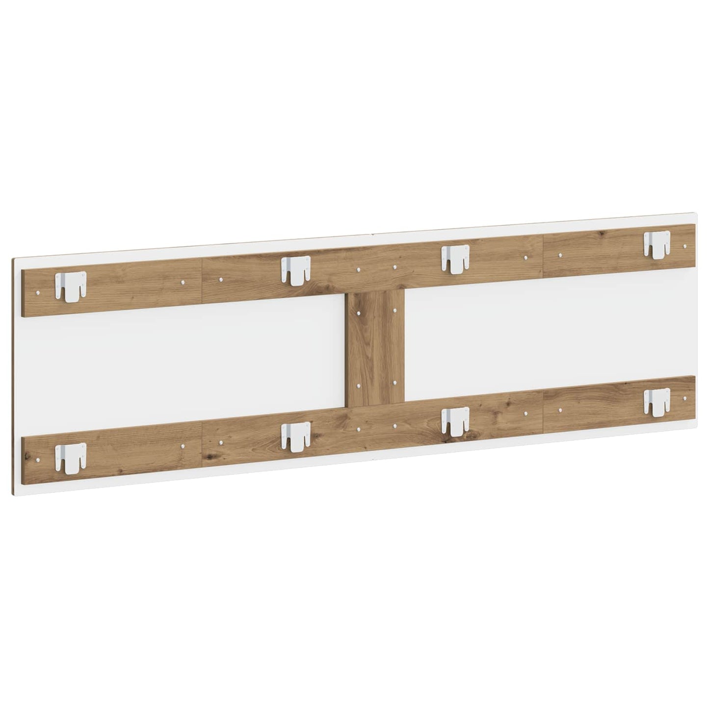 vidaXL Wall-Mounted Headboard ZWOLLE Artisan Oak Engineered Wood 5