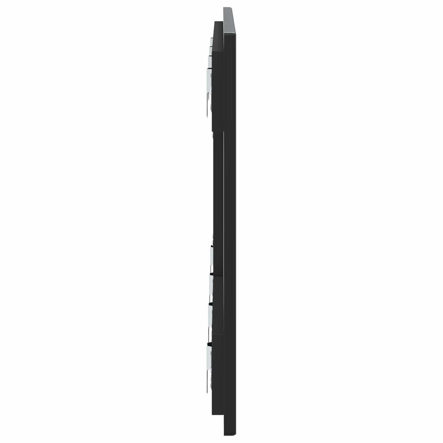 vidaXL Wall-Mounted Headboard ZWOLLE Black Engineered Wood 4