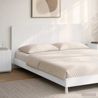 vidaXL Wall-Mounted Headboard ZWOLLE White Engineered Wood 1